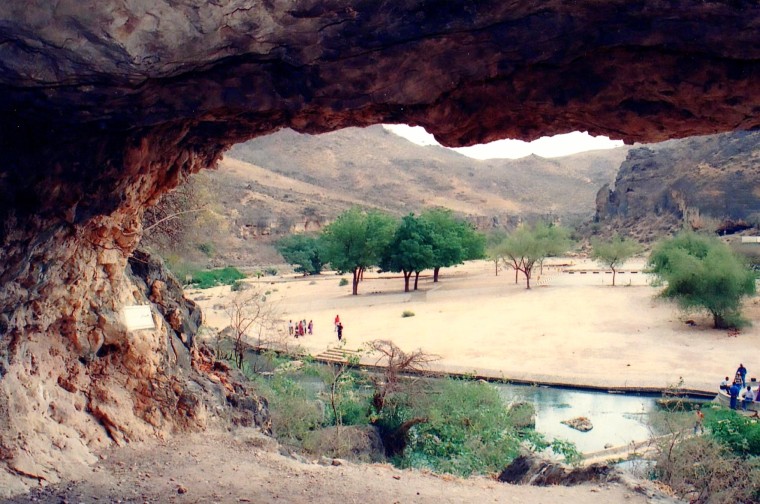 View from the Ain Razat cave. 